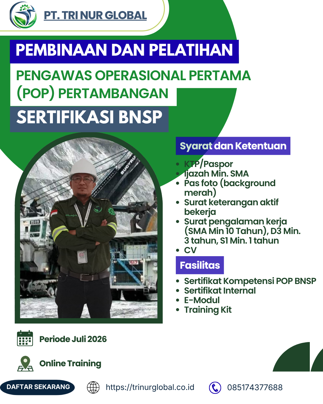 Poster Pengawas Operasional Pertama (POP) BNSP